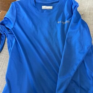 Columbia Blue Long Sleeve Kids Tee